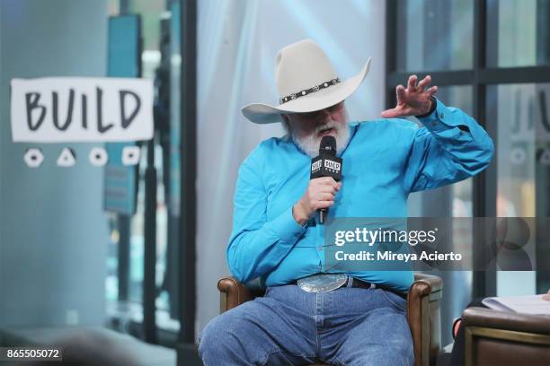 Musician Charlie Daniels visits BUILD to discuss his book "Never Look at the Empty Seats: A Memoir" at Build Studio on October 23, 2017 in New York...