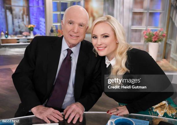 It's Meghan McCain's Birthday with a special visit from her father, Senator John McCain on "The View," airing Monday, October 23, 2017 on Walt Disney...