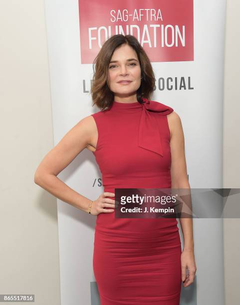Actress Betsy Brandt visits the SAG-AFTRA Foundation Robin Williams Center on October 23, 2017 in New York City.