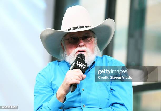 Multi-instrumentalist/singer Charlie Daniels visits Build to discuss his book "Never Look at the Empty Seats: A Memoir" at Build Studio on October...