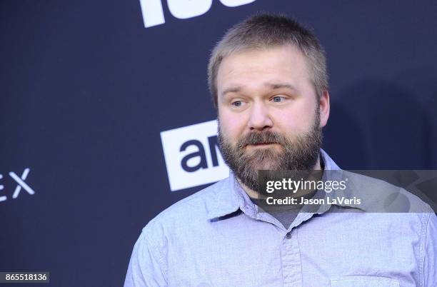 Producer Robert Kirkman attends the 100th episode celebration off "The Walking Dead" at The Greek Theatre on October 22, 2017 in Los Angeles,...