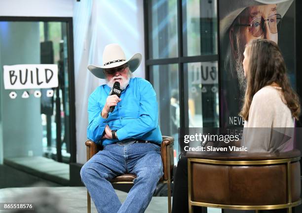 Multi-instrumentalist/singer Charlie Daniels visits Build to discuss his book "Never Look at the Empty Seats: A Memoir" at Build Studio on October...