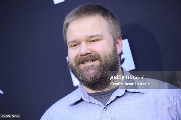 Producer Robert Kirkman attends the 100th episode celebration off "The Walking Dead" at The Greek Theatre on October 22, 2017 in Los Angeles,...