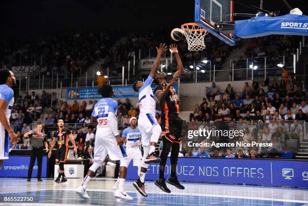 Youssoupha Fall of Le Mans during the Pro A match between Antibes and Le Mans on October 23, 2017 in Monaco, Monaco.