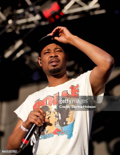 Rapper Danny Brown performs at the Lost Lake Music Festival on October 22, 2017 in Phoenix, Arizona.