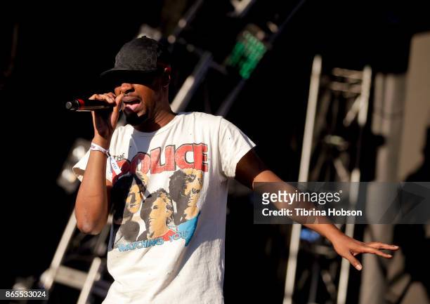 Rapper Danny Brown performs at the Lost Lake Music Festival on October 22, 2017 in Phoenix, Arizona.