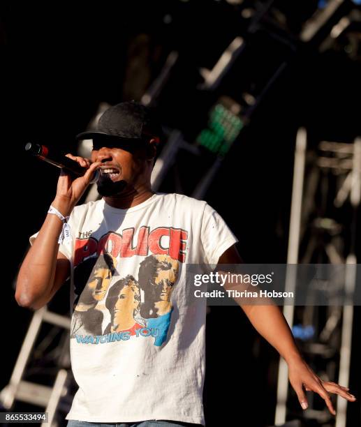 Rapper Danny Brown performs at the Lost Lake Music Festival on October 22, 2017 in Phoenix, Arizona.