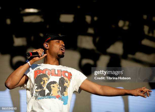 Rapper Danny Brown performs at the Lost Lake Music Festival on October 22, 2017 in Phoenix, Arizona.