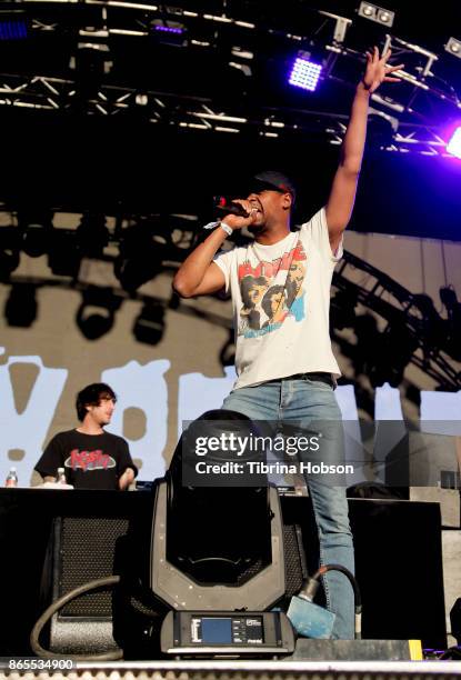 Rapper Danny Brown performs at the Lost Lake Music Festival on October 22, 2017 in Phoenix, Arizona.