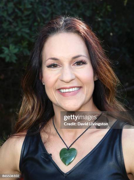 Football coach Dr. Jennifer Welter visits Hallmark's "Home & Family" at Universal Studios Hollywood on October 23, 2017 in Universal City, California.