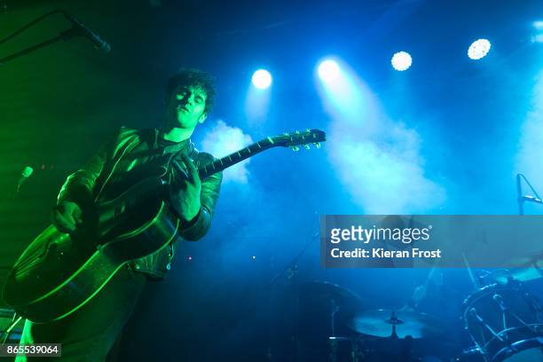 Robert Turner and Leah Shapiro of Black Rebel Motorcycle Club perform live on stage at The Academy on October 23, 2017 in Dublin, Ireland.