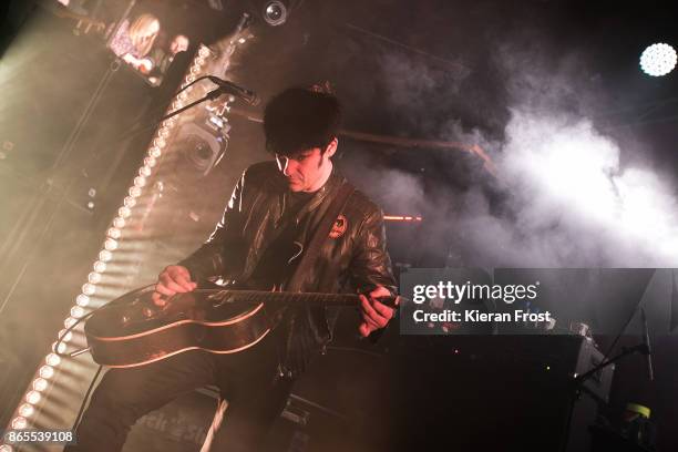 Robert Turner of Black Rebel Motorcycle Club performs live on stage at The Academy on October 23, 2017 in Dublin, Ireland.