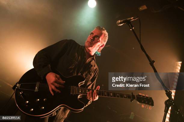 Peter Hayes of Black Rebel Motorcycle Club performs live on stage at The Academy on October 23, 2017 in Dublin, Ireland.