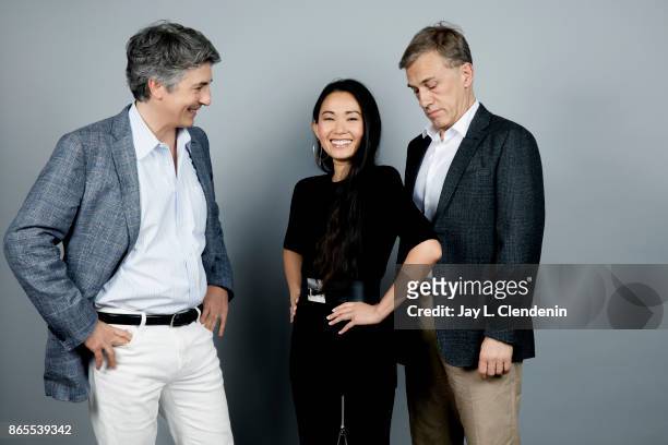 Director Alexander Payne, actress Hong Chau and actor Christoph Waltz, from the film, "Downsizing," pose for a portrait at the 2017 Toronto...