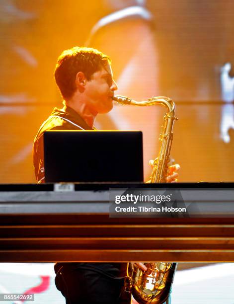 Dominic Lalli of Big Gigantic performs at the Lost Lake Music Festival on October 22, 2017 in Phoenix, Arizona.