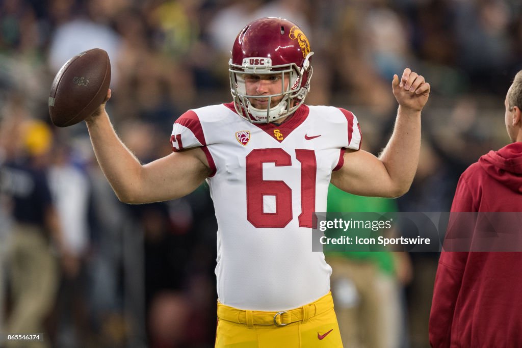 COLLEGE FOOTBALL: OCT 21 USC at Notre Dame