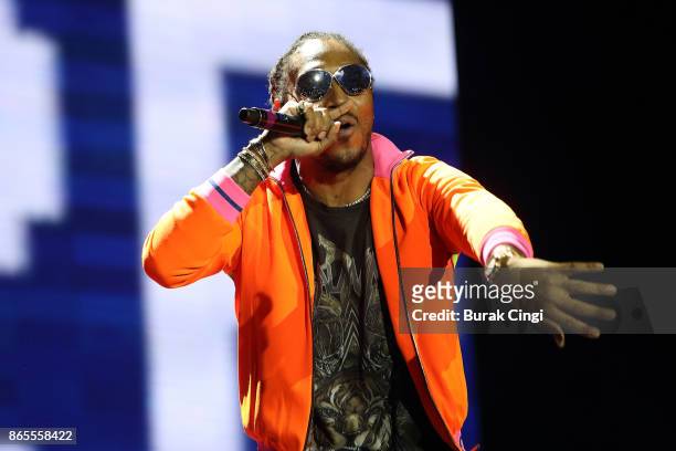 Future performs live on stage at The O2 Arena on October 23, 2017 in London, England.