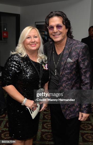 Betsy Perez and Rudy Perez at the 5th Annual Latin Songwriters Hall Of Fame's La Musa Award at James L Knight Center on October 19, 2017 in Miami,...