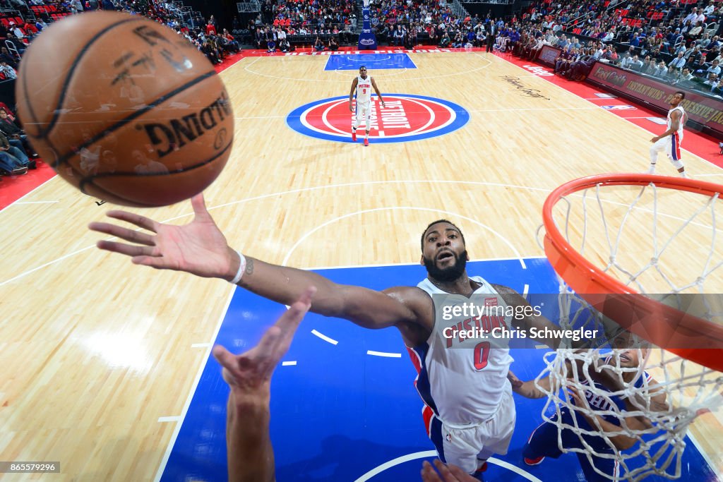 Philadelphia 76ers v Detroit Pistons