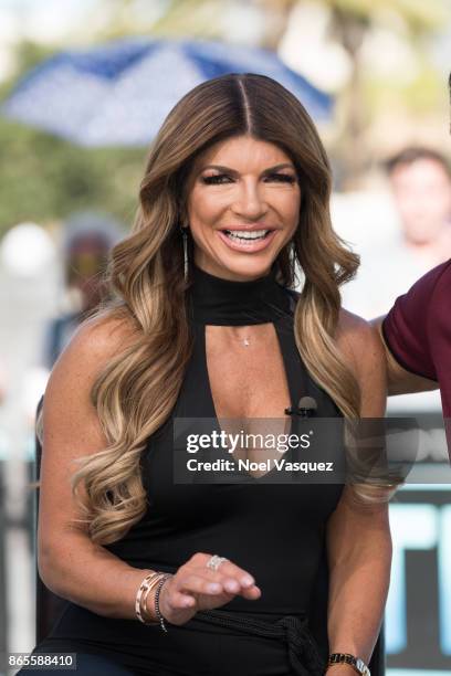 Teresa Guidice visits "Extra" at Universal Studios Hollywood on October 23, 2017 in Universal City, California.