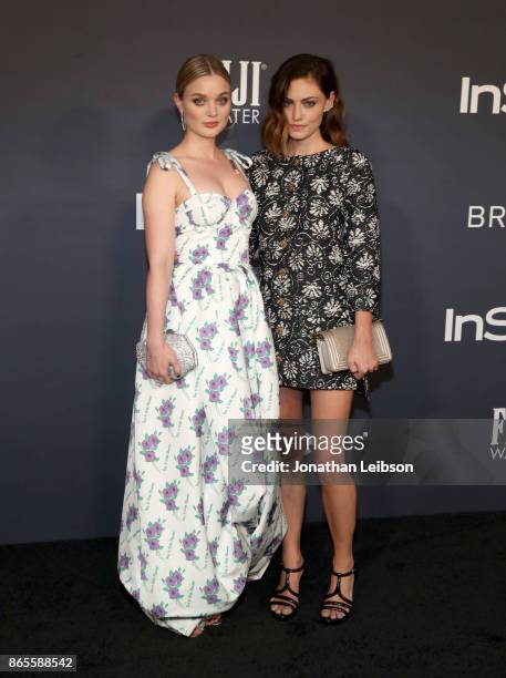 Bella Heathcote and Phoebe Tonkin at the 2017 InStyle Awards presented in partnership with FIJI WaterAssignment at The Getty Center on October 23,...