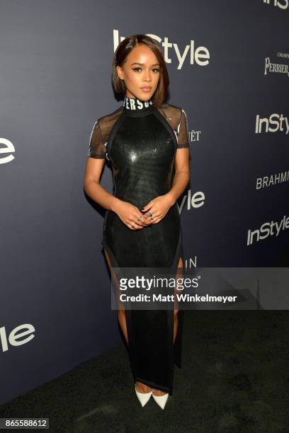 Serayah attends the Third Annual "InStyle Awards" presented by InStyle at The Getty Center on October 23, 2017 in Los Angeles, California.