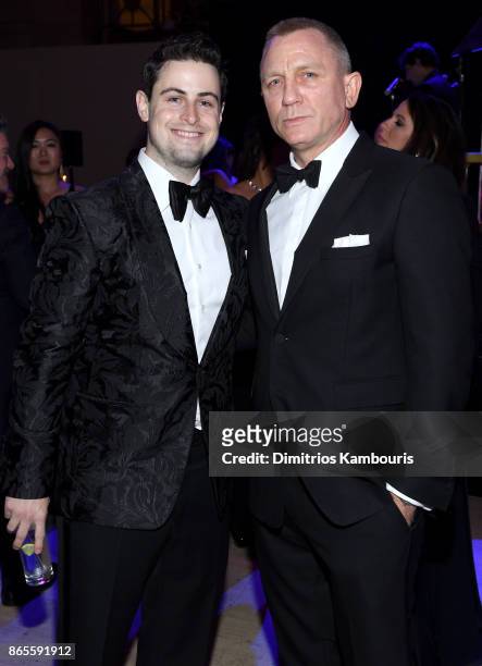 Honoree Grant Verstandig and Daniel Craig attend Gabrielle's Angel Foundation's Angel Ball 2017 at Cipriani Wall Street on October 23, 2017 in New...