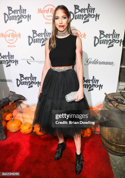 Alana Siegel attends the Halloween party hosted by Natascha Ochsenknecht at Berlin Dungeon on October 23, 2017 in Berlin, Germany.