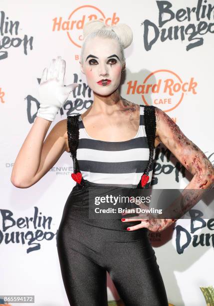 Anna Hofbauer attends the Halloween party hosted by Natascha Ochsenknecht at Berlin Dungeon on October 23, 2017 in Berlin, Germany.