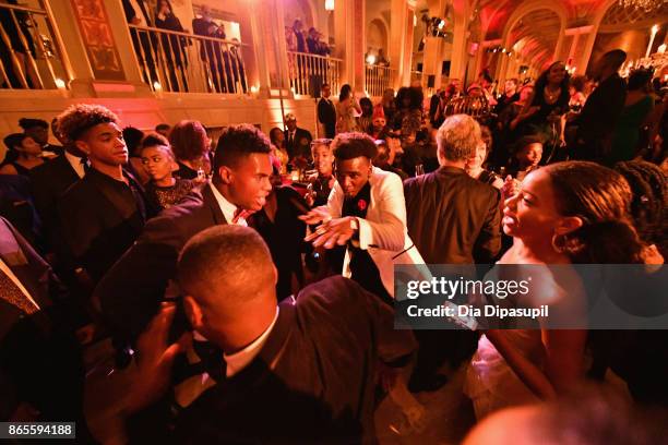 Guests enjoy HSA Masquerade Ball on October 23, 2017 at The Plaza Hotel in New York City.