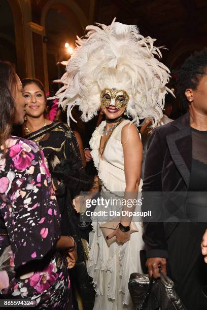Guest attends HSA Masquerade Ball on October 23, 2017 at The Plaza Hotel in New York City.