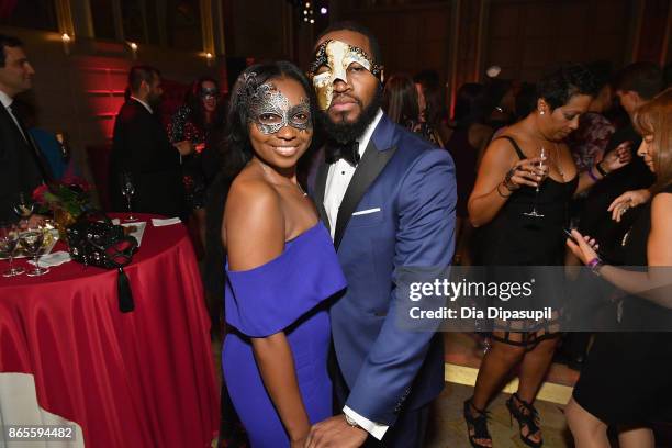 Guests attend HSA Masquerade Ball on October 23, 2017 at The Plaza Hotel in New York City.