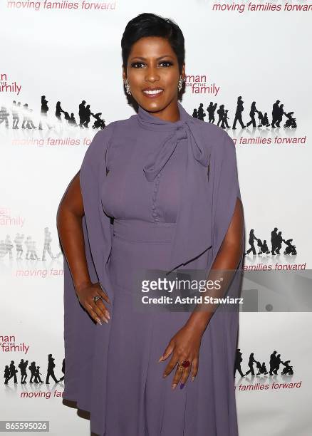 Broadcast journalist Tamron Hall attends the 11th annual Moving Families Forward gala at JW Marriot Essex House on October 23, 2017 in New York City.