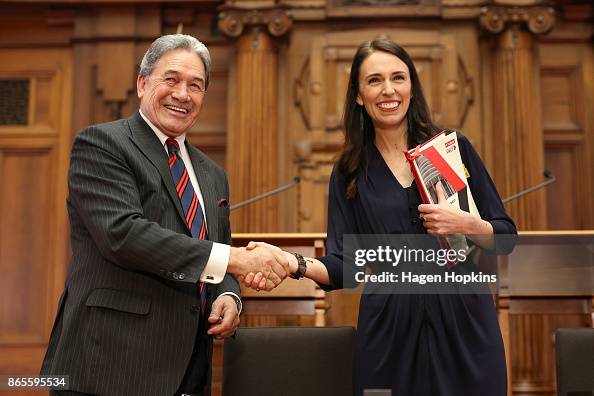 Jacinda Ardern Signs Coalition Agreements With NZ First And Greens Jacinda Ardern Signs Coalition Agreements With NZ First And Greens