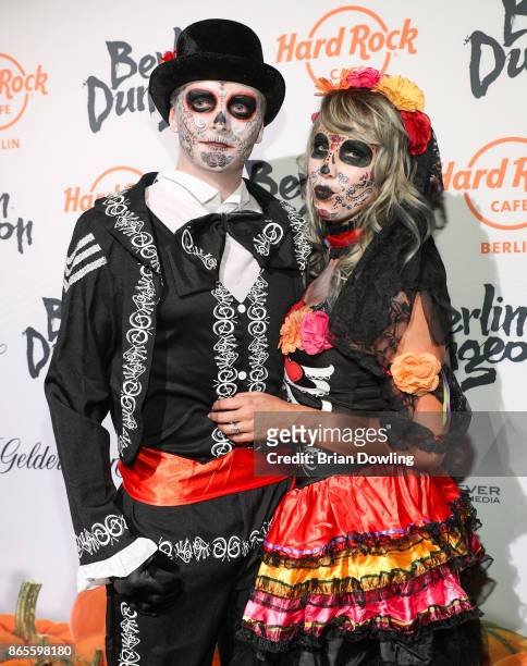 Annemarie Eilfeld attends the Halloween party hosted by Natascha Ochsenknecht at Berlin Dungeon on October 23, 2017 in Berlin, Germany.