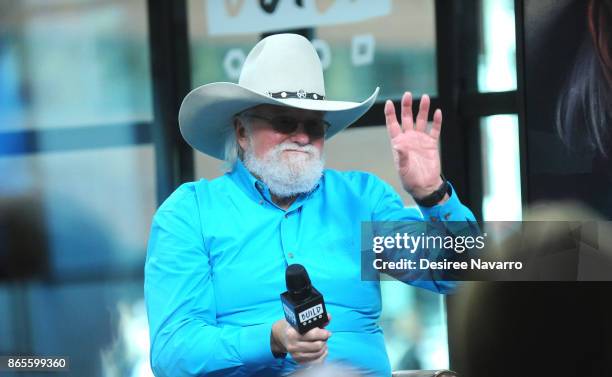 Musician Charlie Daniels visits Build to discuss his book 'Never Look at the Empty Seats: A Memoir' at Build Studio on October 23, 2017 in New York...