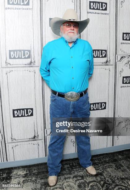 Musician Charlie Daniels visits Build to discuss his book 'Never Look at the Empty Seats: A Memoir' at Build Studio on October 23, 2017 in New York...