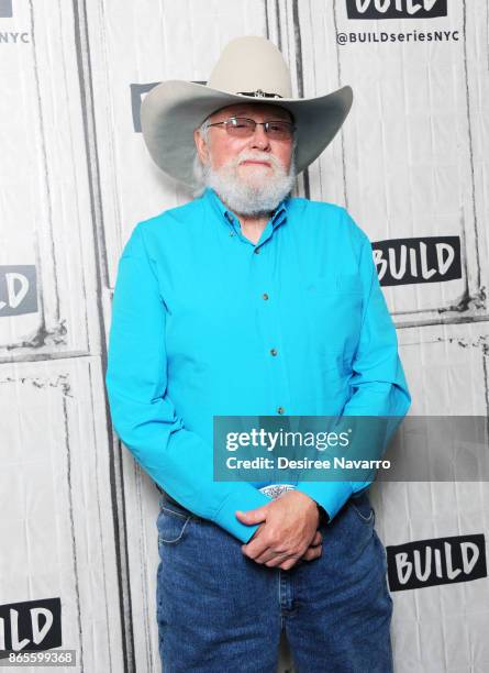 Musician Charlie Daniels visits Build to discuss his book 'Never Look at the Empty Seats: A Memoir' at Build Studio on October 23, 2017 in New York...