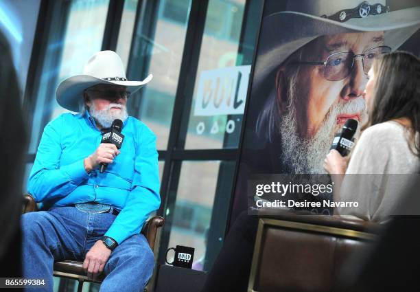 Musician Charlie Daniels visits Build to discuss his book 'Never Look at the Empty Seats: A Memoir' at Build Studio on October 23, 2017 in New York...