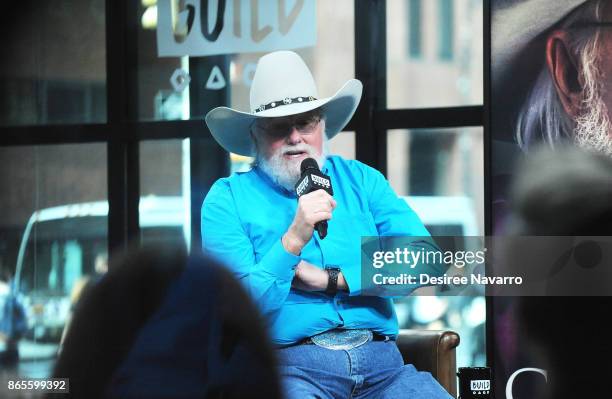 Musician Charlie Daniels visits Build to discuss his book 'Never Look at the Empty Seats: A Memoir' at Build Studio on October 23, 2017 in New York...