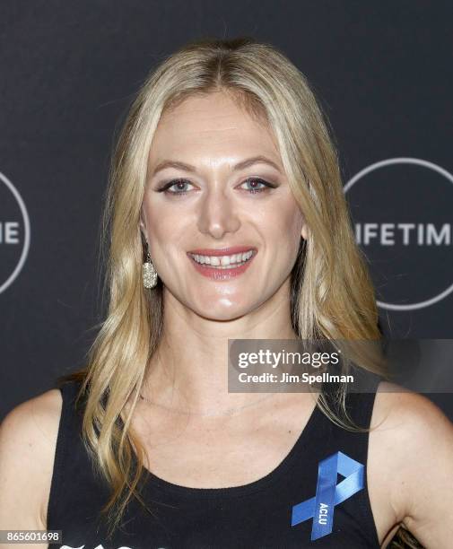 Actress Marin Ireland attends the "Flint" New York screening at NeueHouse Madison Square on October 23, 2017 in New York City.