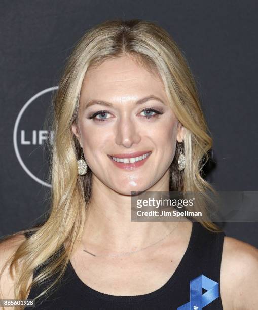 Actress Marin Ireland attends the "Flint" New York screening at NeueHouse Madison Square on October 23, 2017 in New York City.