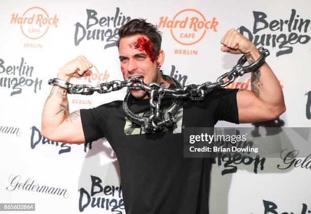 Marc Barthel attends the Halloween party hosted by Natascha Ochsenknecht at Berlin Dungeon on October 23, 2017 in Berlin, Germany.