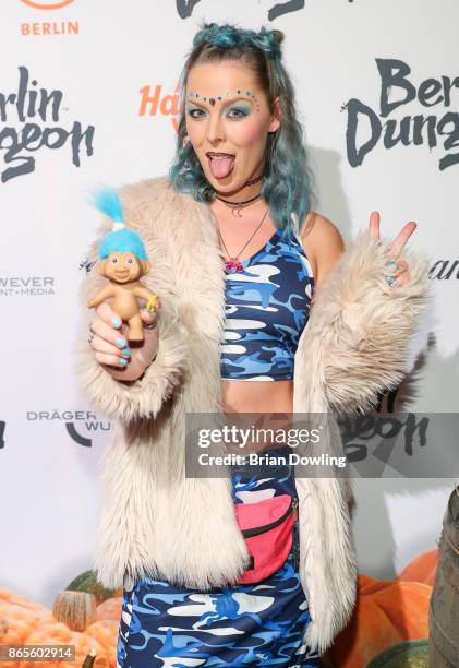 Leonore Bartsch attends the Halloween party hosted by Natascha Ochsenknecht at Berlin Dungeon on October 23, 2017 in Berlin, Germany.