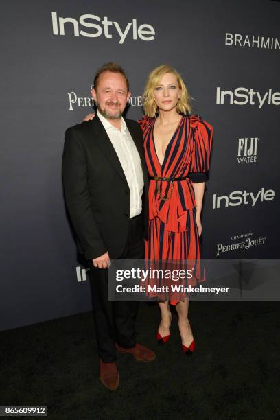 Andrew Upton and honoree Cate Blanchett attend the Third Annual "InStyle Awards" presented by InStyle at The Getty Center on October 23, 2017 in Los...