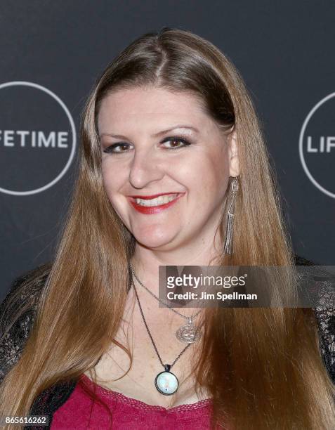 Melissa Mays attends the "Flint" New York screening at NeueHouse Madison Square on October 23, 2017 in New York City.
