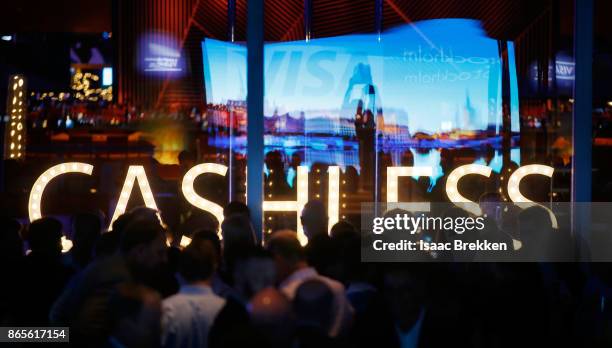 Guests attend the Visa ID Intelligence launch party at Money 20/20 on October 23, 2017 in Las Vegas, Nevada.