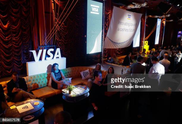 Guests attend the Visa ID Intelligence launch party at Money 20/20 on October 23, 2017 in Las Vegas, Nevada.