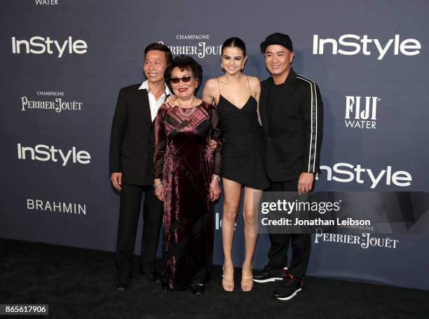 Selena Gomez, honoree Hung Vanngo and guests at the 2017 InStyle Awards presented in partnership with FIJI WaterAssignment at The Getty Center on...