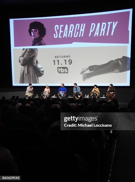 Creator and executive producer Michael Showalter and actors Meredith Hagner, John Early, John Reynolds and Alia Shawkat take part in a panel...